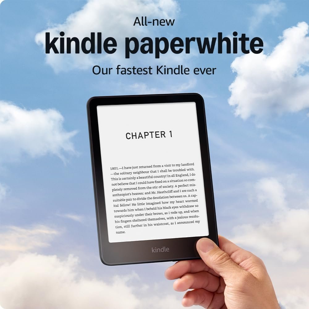 All-new Amazon Kindle Paperwhite (16 GB) – Our fastest Kindle ever, with new 7″ glare-free display and weeks of battery life – With Ads – Black