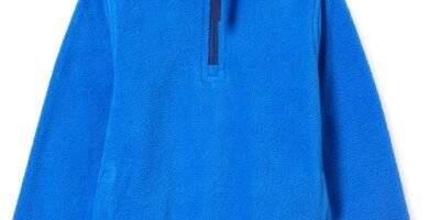 Amazon Essentials Boys and Toddlers’ Polar Fleece Quarter-Zip Pullover Jacket Amazon Essentials Boys and Toddlers’ Polar Fleece Quarter-Zip Pullover Jacket