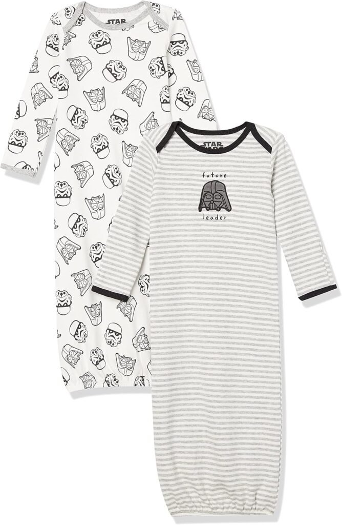 Amazon Essentials Disney | Marvel | Star Wars Baby Boys’ Sleeper Gowns, Multipacks