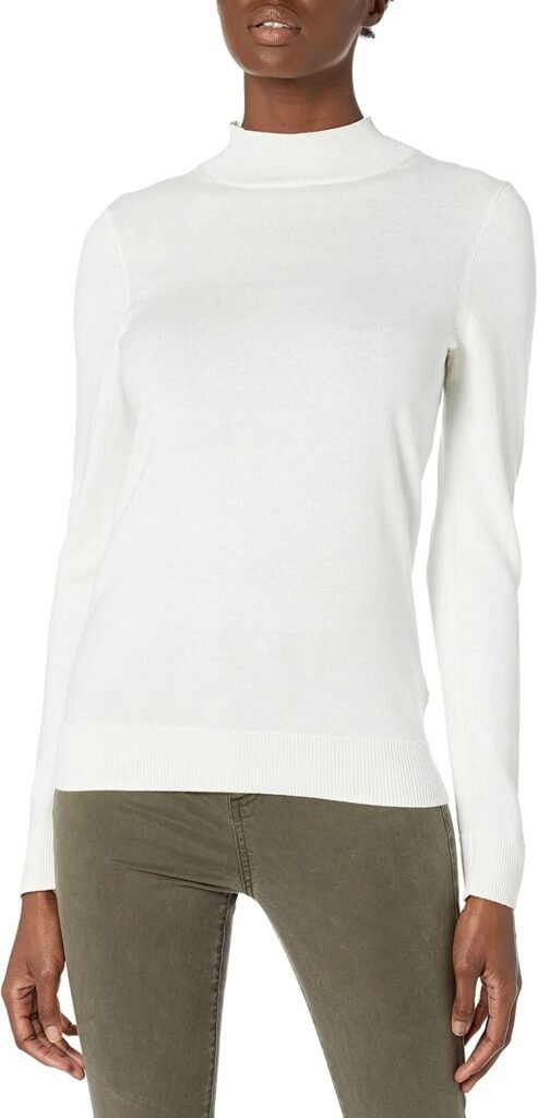 Amazon Essentials Women’s Lightweight Mockneck Jumper (Available in Plus Size) Amazon Essentials Women’s Lightweight Mockneck Jumper (Available in Plus Size)