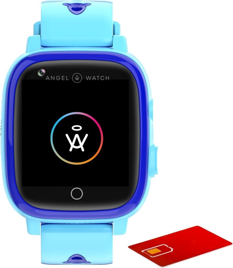 Angel Watch Kids Smartwatch with FREE SIM Card. Waterproof Phone Watch for Kids, GPS Tracker, SOS, Remote Audio/video, Safe Contacts List, Calls & Messaging- 5-12Y Angel Watch Kids Smartwatch with FREE SIM Card. Waterproof Phone Watch for Kids, GPS Tracker, SOS, Remote Audio/video, Safe Contacts List, Calls & Messaging- 5-12Y