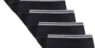 Anntry Teen Girls Cotton Underwear Menstrual Period Pants Leakproof Knickers Mid Waist Solid Panties for Teenage Age 10-18 (Pack of 6)(Must Wear with Pad or Tampon)