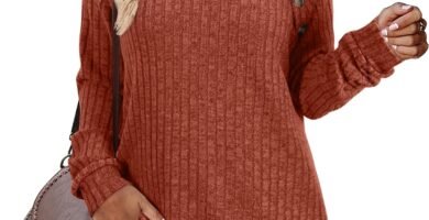 Aokosor Long Sleeve Tops Women Lightweight Jumpers Ladies Button Side Splits Tunic Aokosor Long Sleeve Tops Women Lightweight Jumpers Ladies Button Side Splits Tunic