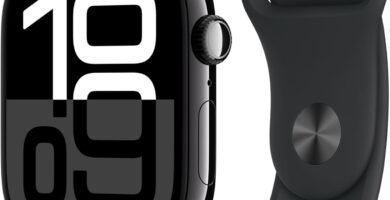 Apple Watch Series 10 GPS 46 mm Smartwatch with Jet Black Aluminium Case with Black Sport Band – S/M. Fitness Tracker, ECG App, Always-On Retina Display, Water Resistant Apple Watch Series 10 GPS 46 mm Smartwatch with Jet Black Aluminium Case with Black Sport Band – S/M. Fitness Tracker, ECG App, Always-On Retina Display, Water Resistant
