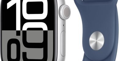 Apple Watch Series 10 GPS 46 mm Smartwatch with Silver Aluminium Case with Denim Sport Band – M/L. Fitness Tracker, ECG App, Always-On Retina Display, Water Resistant Apple Watch Series 10 GPS 46 mm Smartwatch with Silver Aluminium Case with Denim Sport Band – M/L. Fitness Tracker, ECG App, Always-On Retina Display, Water Resistant
