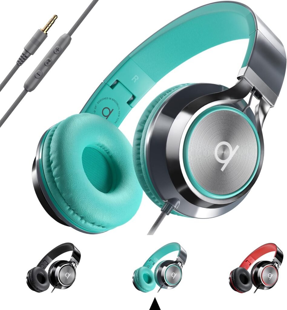 Artix CL750 Wired Headphones with Mic & Volume Control — 90% Noise Cancelling Headphones Wired, Over Ear Head phone Cable — Foldable Plug In Headphones for Laptop, PC, iPad & Computer (Aux Jack 3.5mm) Artix CL750 Wired Headphones with Mic & Volume Control — 90% Noise Cancelling Headphones Wired, Over Ear Head phone Cable — Foldable Plug In Headphones for Laptop, PC, iPad & Computer (Aux Jack 3.5mm)