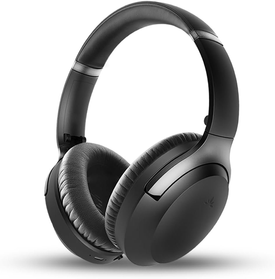 Avantree Aria 3 [2024 Version] – Bluetooth 5.3 Active Noise-Cancelling Headphones Over-Ear, with Wireless HD Audio, Spacious & Comfortable Fit, Dual Connectivity, and 55hr Extended Playtime