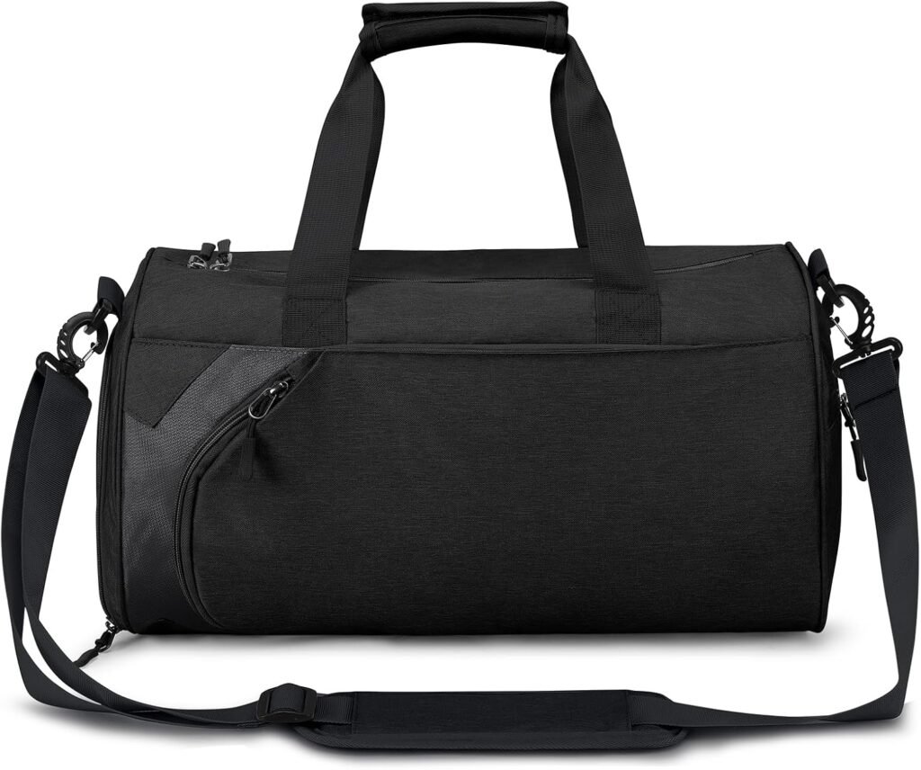 Averrex Sport Gym Bag for Women Men, Gym Duffle Bag with Shoes Compartment and Waterproof Wet Pockets, Overnight Travel Weekend Holdall Bags Fitness Handbag for Sport Travel Training Journey (Black) Averrex Sport Gym Bag for Women Men, Gym Duffle Bag with Shoes Compartment and Waterproof Wet Pockets, Overnight Travel Weekend Holdall Bags Fitness Handbag for Sport Travel Training Journey (Black)