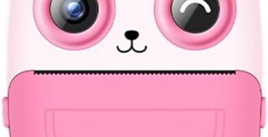 Axaooqeld Kid Camera Printer Portable Thermal Instant Print Photo Kids Digital Camera 2.4inch HD Dual Cameras Video Toy Gifts Pink