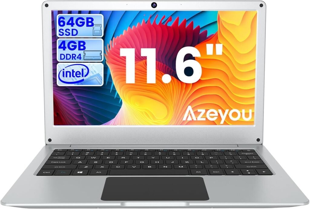 Azeyou 11.6 Inch Laptop HD Display – Windows 10 Laptops, Intel Celeron N4020 Processor(Up to 2.8GHz), 4GB DDR4 RAM, 64GB eMMC Storage- Sliver Azeyou 11.6 Inch Laptop HD Display – Windows 10 Laptops, Intel Celeron N4020 Processor(Up to 2.8GHz), 4GB DDR4 RAM, 64GB eMMC Storage- Sliver