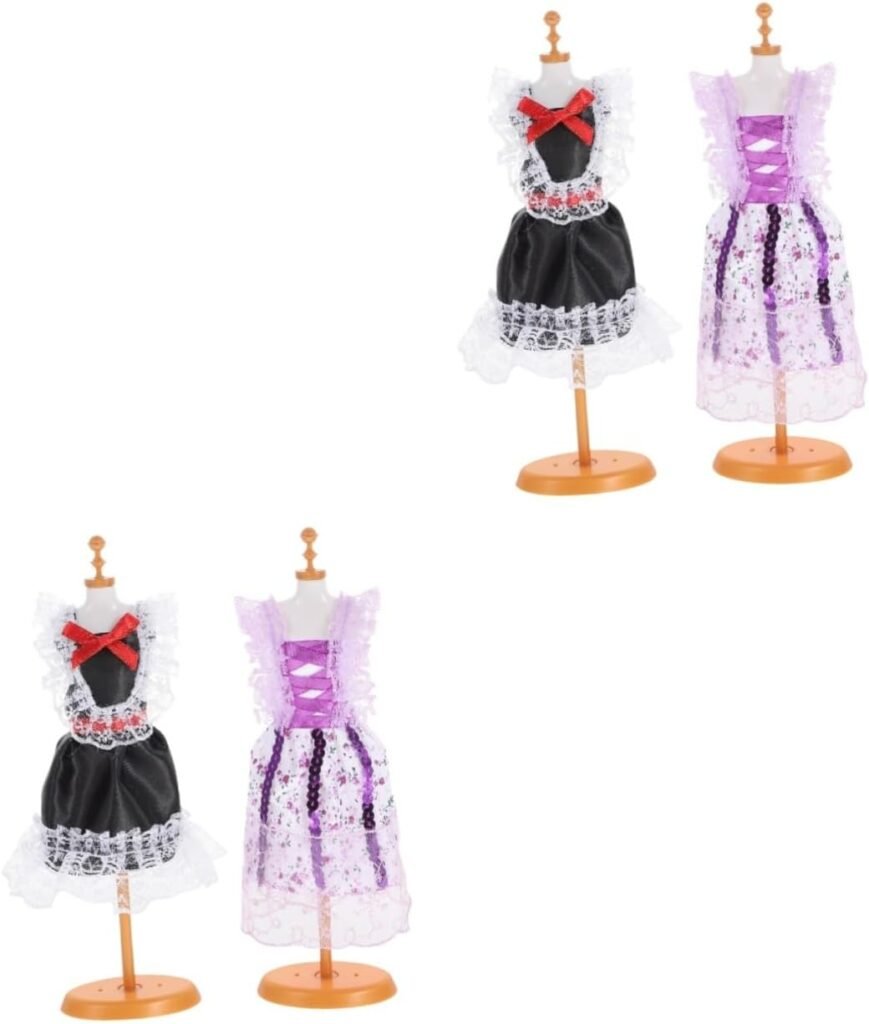 BESTonZON 2 Sets Gauze Skirt Material Package Toys for Girl Toys Doll Clothing Childrens Place Clothes Crafts for Ages 8-12 Arts and Crafts for Mesh