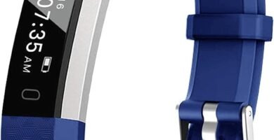 BIGGERFIVE Fitness Tracker Watch for Kids Girls Boys Teens, Activity Tracker, Pedometer, Calorie Sleep Monitor, Silent Alarm Clock, IP67 Waterproof Step Counter Watch (Blue)