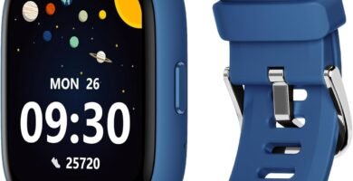 BIGGERFIVE Kids Smart Watch, 1.8″ Fitness Tracker Watch Pedometer, Heart Rate, IP68 Waterproof, Sleep Monitor, Calorie Step Counter, 5 Puzzle Games with/without APP for Girls Boys Teens 5-16