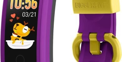 BIGGERFIVE Vigor Fitness Tracker Watch for Kids Girls Boys Ages 5-15, Activity Tracker, Pedometer, Heart Rate Sleep Monitor, IP68 Waterproof Calorie Step Counter Watch with Alarm Clock