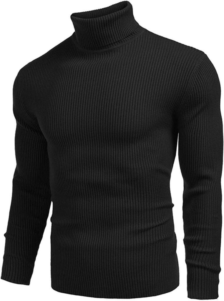 BMKKTOP Men’s Jumpers Turtle Neck Chunky Knit Jumper Long Sleeved Fashion Plain Sweater Pullovers Jumper Tops for Men BMKKTOP Men’s Jumpers Turtle Neck Chunky Knit Jumper Long Sleeved Fashion Plain Sweater Pullovers Jumper Tops for Men