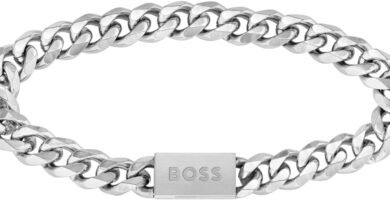 BOSS Jewelry Men’s CHAIN LINK Collection Chain Bracelet available in two sizes BOSS Jewelry Men’s CHAIN LINK Collection Chain Bracelet available in two sizes
