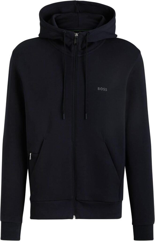 BOSS Mens Zip Up Hoodie