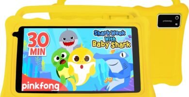 BYYBUO HD K7 Kids Tablet, 7″, ages 3–12, 2GB RAM 32GB ROM Android 12.0 Toddler Tablets with Bluetooth, WiFi, GMS, Parental Control, Dual Camera, Kid-Proof Case -Yellow BYYBUO HD K7 Kids Tablet, 7″, ages 3–12, 2GB RAM 32GB ROM Android 12.0 Toddler Tablets with Bluetooth, WiFi, GMS, Parental Control, Dual Camera, Kid-Proof Case -Yellow