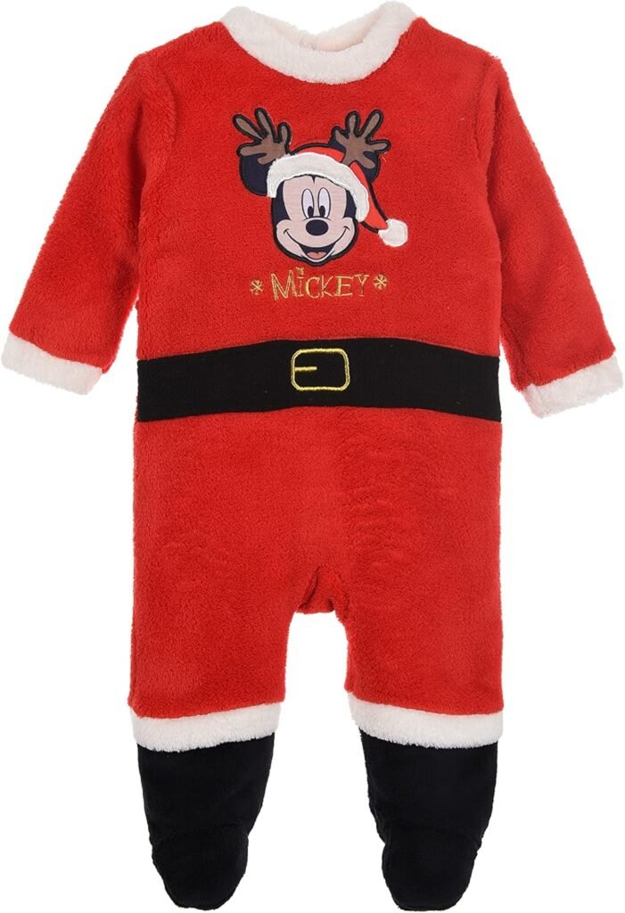 Babies Infants Disney Christmas Fleecy Pyjamas Sleepsuit Mickey Mouse Babies Infants Disney Christmas Fleecy Pyjamas Sleepsuit Mickey Mouse