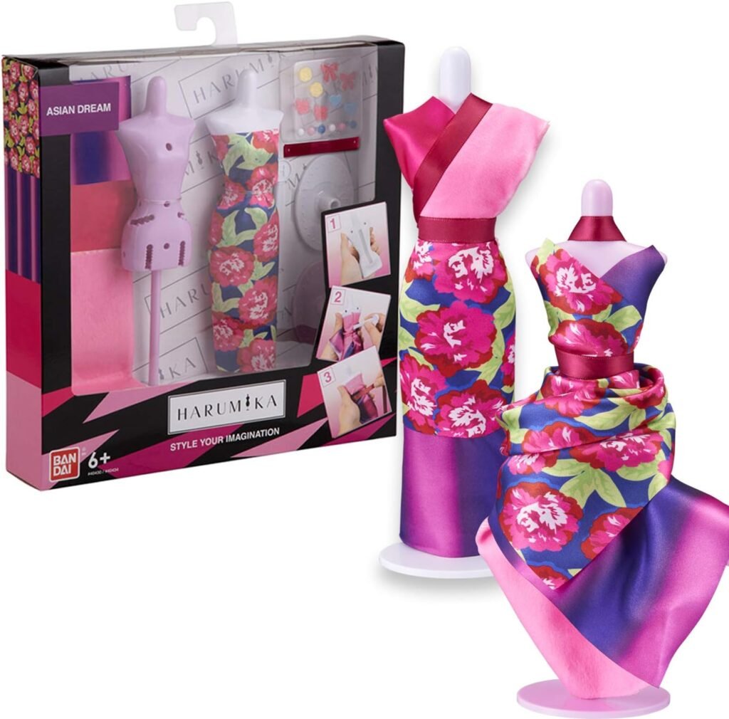 Bandai 40434 Harumika Fashion Design for Kids-Craft Your Own Catwalk Looks with This Creative Kit-Double Torso Set-‘Asian Dream’ Style Includes Reusable Mannequin, Fabric and Accessories Bandai 40434 Harumika Fashion Design for Kids-Craft Your Own Catwalk Looks with This Creative Kit-Double Torso Set-‘Asian Dream’ Style Includes Reusable Mannequin, Fabric and Accessories