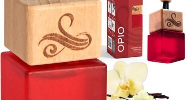 Black Opium Car Air Freshener for Women | Perfume Style Car Scents Air Freshener with Vent Clip | Strong Car Perfume Air Freshener | Car Accessories for Women – Opio Car Scent Air Freshener by Perfa Black Opium Car Air Freshener for Women | Perfume Style Car Scents Air Freshener with Vent Clip | Strong Car Perfume Air Freshener | Car Accessories for Women – Opio Car Scent Air Freshener by Perfa