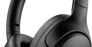 Boompods Orbit ANC – Over Ear Active Noise Cancelling Headphones – Lightweight Wireless Over-Ear Headphones with Microphone, Bluetooth Earphones, USB-C Charging, 18+ Hour Sound/Music Playtime, Black