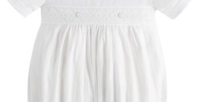 Booulfi Christening Outfit For Boys White Long Sleeve Romper Church Coming Home Baptism Baby Suit Easter Outfit Baby Boy Clothes