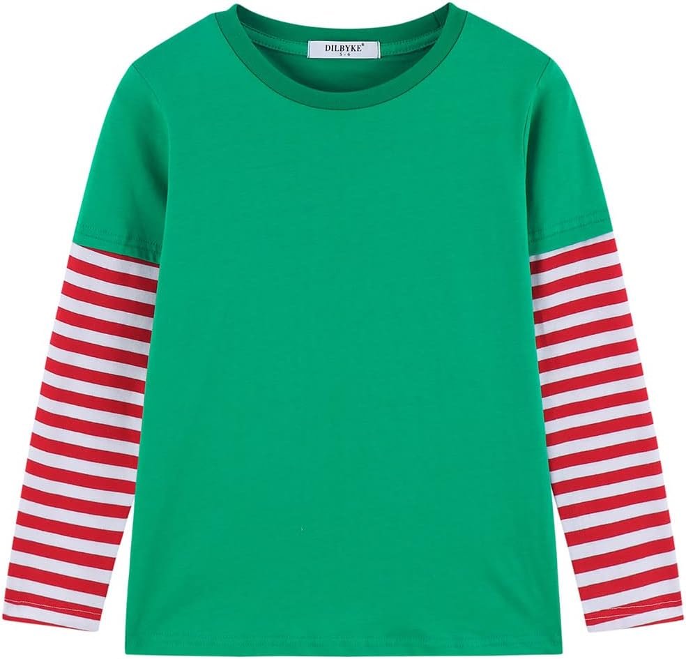 Boys Girls Cotton Long Sleeve Striped T-Shirts Kid Tee Age 4T 5 6 7 8 9 10 11 12 Crew Neckline Shirt Boys Girls Cotton Long Sleeve Striped T-Shirts Kid Tee Age 4T 5 6 7 8 9 10 11 12 Crew Neckline Shirt