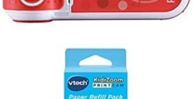 Bundle of VTech KidiZoom PrintCam (Red), Digital Camera for Children with Built-In Printer + VTech KidiZoom PrintCam Thermal Printing Paper for Print Camera