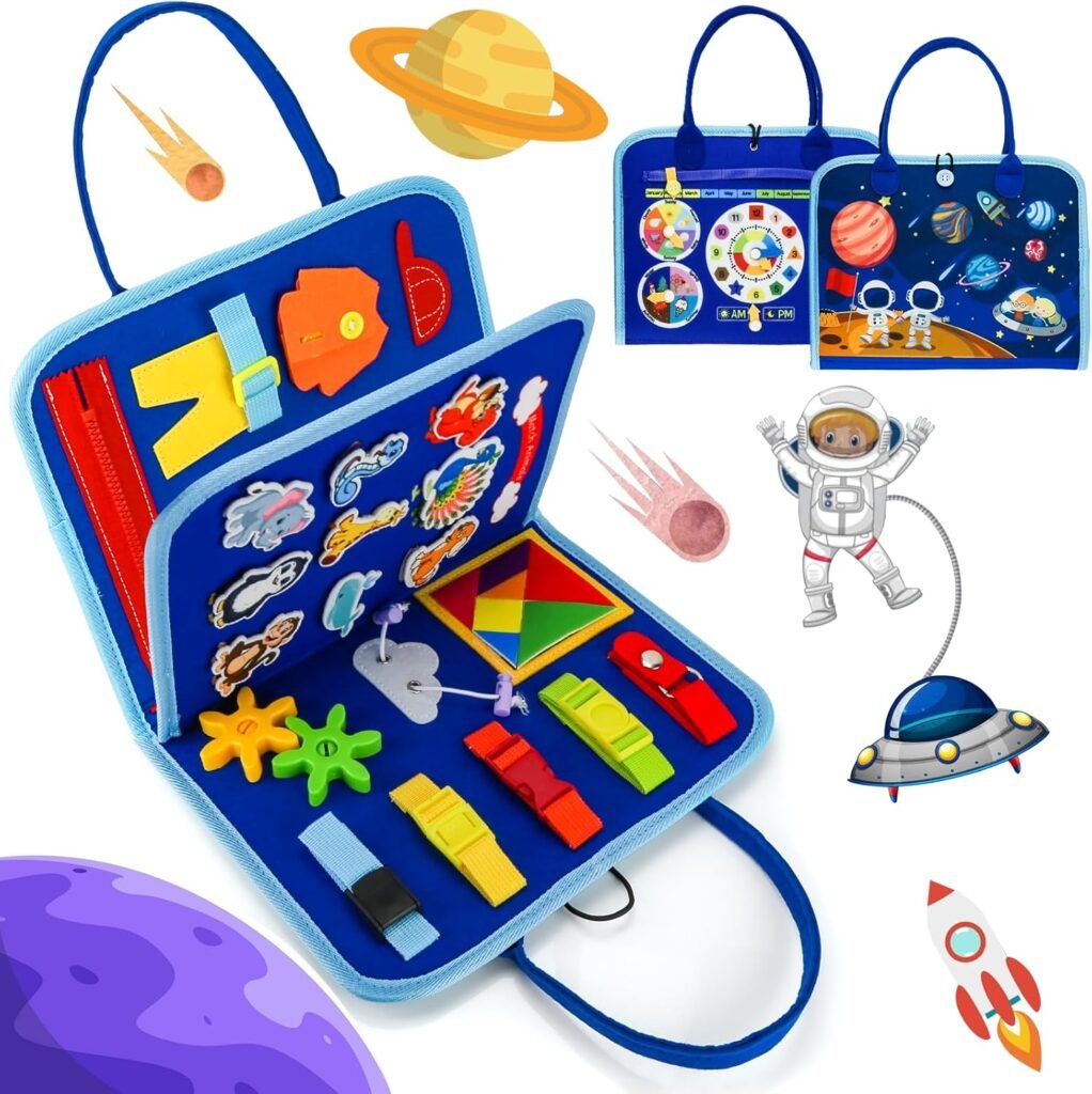 Busy Board 1 Year Old Boys, 1st First Birthday Gifts – Montessori Busy Board for Toddlers – Stocking Fillers Busy Book to Learn Basic Life Fine Motor Skills – Plane Toys for Age 1 2 3 (Blue) Busy Board 1 Year Old Boys, 1st First Birthday Gifts – Montessori Busy Board for Toddlers – Stocking Fillers Busy Book to Learn Basic Life Fine Motor Skills – Plane Toys for Age 1 2 3 (Blue)