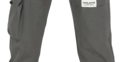 CAMLAKEE Kids Waterproof Trousers Boys Softshell Outdoor Trekking Cargo Joggers Pants