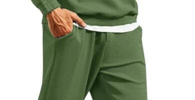 COOFANDY Men’s Tracksuit 2 Piece Relaxed Fit Half-zip Sweatsuits Athletic Running Jogging Suit Sets