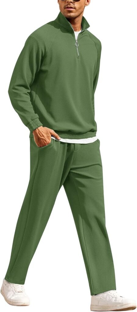 COOFANDY Men’s Tracksuit 2 Piece Relaxed Fit Half-zip Sweatsuits Athletic Running Jogging Suit Sets COOFANDY Men’s Tracksuit 2 Piece Relaxed Fit Half-zip Sweatsuits Athletic Running Jogging Suit Sets