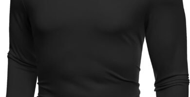 COOFANDY Men’s Turtle Neck Top Roll Neck Jumper Long Sleeve T-Shirt Casual Slim Fit Turtleneck Shirt