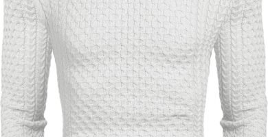 COOFANDY Mens Turtleneck Sweater Casual High Roll Neck Jumper Slim Fit Solid Color Knit Sweater Warm Turtleneck Pullover Winter Jumper