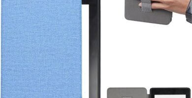 Case Compatible with 7 Inch Kindle Paperwhite 2024 12th,For Kindle Paperwhite 2024 Case,PU Leather Smart Cover with Hand Strap,Scratch-Proof Protection Lightweight Smart Case Magnetic Cover (Blue)