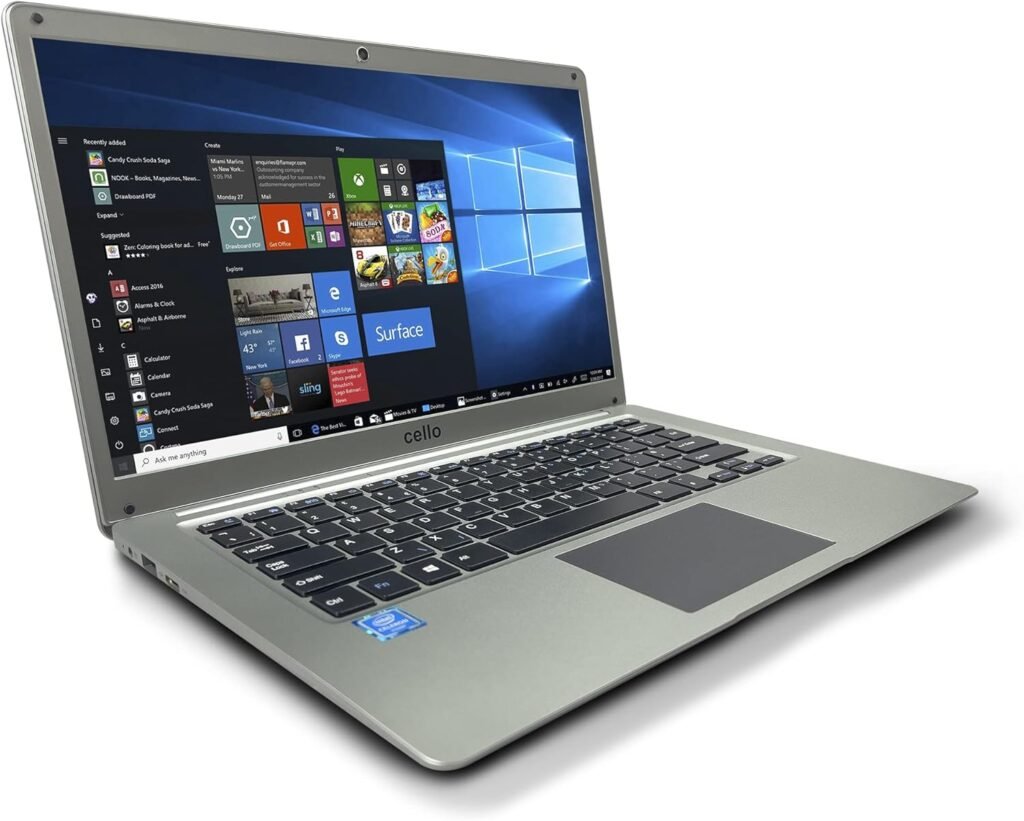 Cello 14 inch 128GB Intel Dual Core 8GB RAM TF card slot Bluetooth Book Laptop Notebook, M1418