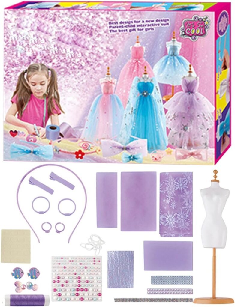 Children’s Creative Handmade Clothing Design Gift Box,Girls’ Doll Clothing Design Kit | Fashion Designer Kit for Girls,Children Clothes Design Kit,Fashion Designer Kit with Mannequin for Imagination Children’s Creative Handmade Clothing Design Gift Box,Girls’ Doll Clothing Design Kit | Fashion Designer Kit for Girls,Children Clothes Design Kit,Fashion Designer Kit with Mannequin for Imagination