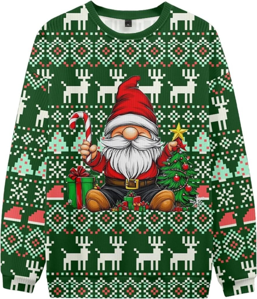 Christmas Jumpers for Men Crew Neck Long Sleeve Christmas Printed Pullover Sweaters Novelty Funny Jumpers Autumn Winter Warm Sweaters Christmas Outfits for Men UK Christmas Jumpers for Men Crew Neck Long Sleeve Christmas Printed Pullover Sweaters Novelty Funny Jumpers Autumn Winter Warm Sweaters Christmas Outfits for Men UK