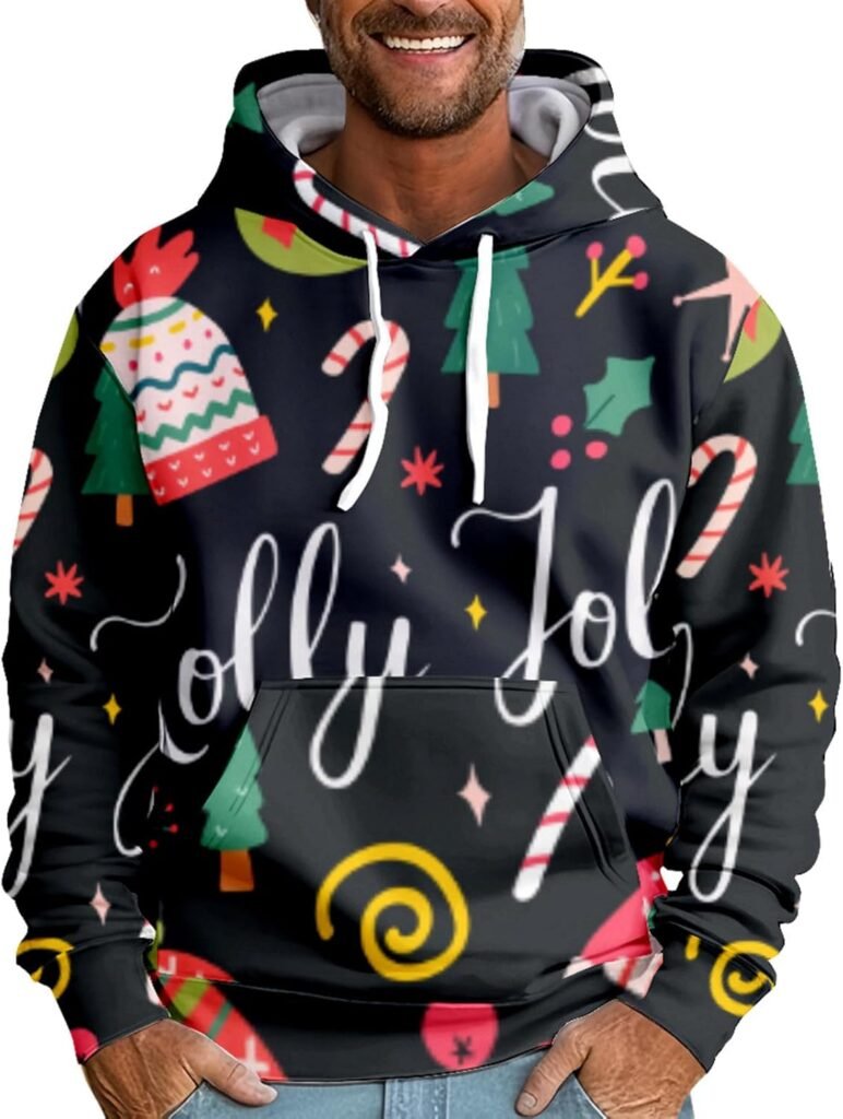 Christmas Men Hoodies Funny Christmas Printed Long Sleeve Pullover Drawstring Hooded With Pocket Autumn Winter Plus Size Warm Sweatshirt Xmas Jumpers Christmas Outfits For Men UK Christmas Men Hoodies Funny Christmas Printed Long Sleeve Pullover Drawstring Hooded With Pocket Autumn Winter Plus Size Warm Sweatshirt Xmas Jumpers Christmas Outfits For Men UK