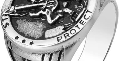 Classic Stainless Steel Ring for Men St. Michael Ring Irish Celtic Knot Rings Retro Viking Alphabet Celtic Rings for Man Father Husband Boyfriend Size Q/S/V½/X½ Classic Stainless Steel Ring for Men St. Michael Ring Irish Celtic Knot Rings Retro Viking Alphabet Celtic Rings for Man Father Husband Boyfriend Size Q/S/V½/X½