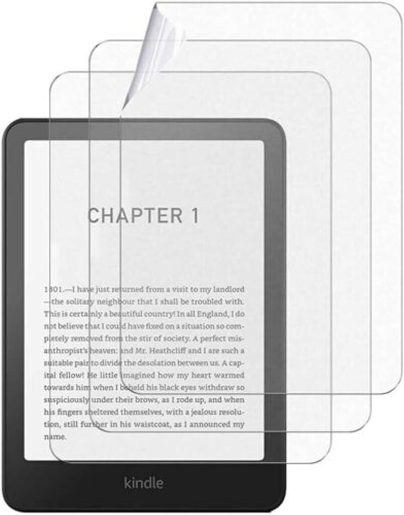 Cmeilau Tempered Glass Film Screen Protector Compatible With Kindle Paperwhite 7 Inch 12th Gen 2024 Tablet and Kindle Colorsoft,PET Protective Matte Screen Protector,Wear-resistant (Frosted PET)