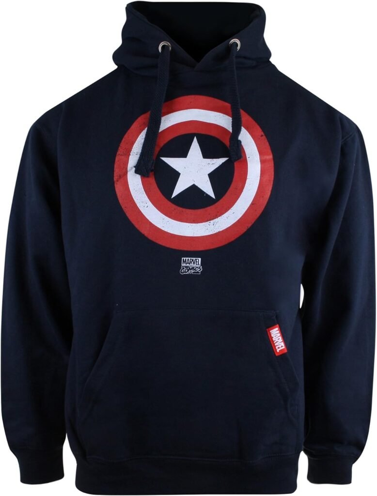Cotton Soul Marvel Stark Industries Iron Man Mens Hoodie, Heather Grey Cotton Soul Marvel Stark Industries Iron Man Mens Hoodie, Heather Grey