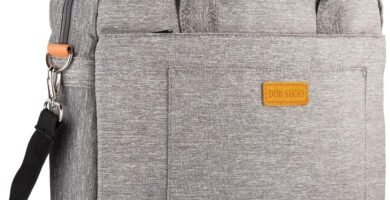 DOB SECHS 16” 17” 17.3 Inches Laptop Bag Shockproof Briefcase Shoulder Messenger Bag, Universal Nylon Business Laptop Sleeve Case, Laptop Carrying Handbag for Men/Women, Grey DOB SECHS 16” 17” 17.3 Inches Laptop Bag Shockproof Briefcase Shoulder Messenger Bag, Universal Nylon Business Laptop Sleeve Case, Laptop Carrying Handbag for Men/Women, Grey