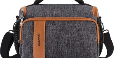 DOMISO Camera Bag Case Waterproof Anti-Shock Shoulder Bag for SLR DSLR, Grey DOMISO Camera Bag Case Waterproof Anti-Shock Shoulder Bag for SLR DSLR, Grey