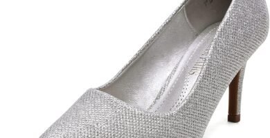 DREAM PAIRS Women’s Slip On Low Mid Heels Pointed Closed-Toe Dress Court Shoes KUCCI