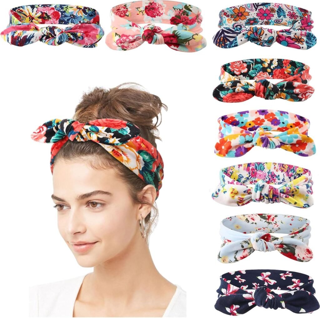 DRESHOW 8 Pack Women Headbands Headwraps Hair Bands Bows Hair Accessories DRESHOW 8 Pack Women Headbands Headwraps Hair Bands Bows Hair Accessories