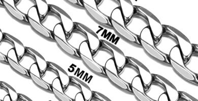 Daisy Philip 3mm 5mm 7mm 9mm CURB Mens Necklace Silver Chain Cuban – Stainless Steel Jewellery – Neck Link Chains for Men Man Women Boys Kids Daisy Philip 3mm 5mm 7mm 9mm CURB Mens Necklace Silver Chain Cuban – Stainless Steel Jewellery – Neck Link Chains for Men Man Women Boys Kids