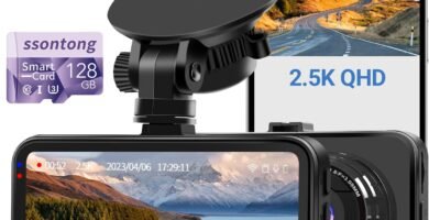 Dash Cam WiFi, Car Camera Dash Cam W/ 128GB Card Dashcam 2.5K QHD 1440P Dash Cam Front, Dash Cameras W/APP, Night Vision, 170°Wide Angle, G-sensor, Parking Monitor for Cars, Max Support 256GB