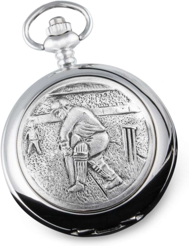 De Walden Boys 18th Birthday Gift Cricket Case Engraved Pocket Watch 18 Eighteenth Gifts